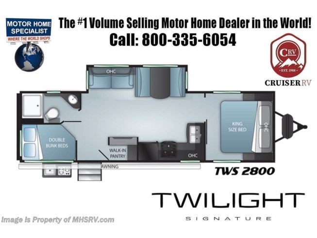 2022 Cruiser RV Twilight TWS 2800 - New Travel Trailer For Sale by Motor Home Specialist in Alvarado, Texas