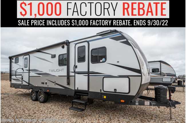 2022 Twilight RV Signature TWS 2800 Bunk Model W/ Theater Seating, Dual A/C, 50AMP, King Bed &amp; More