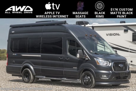 MSRP $227,821. New 2024 American Coach Patriot MD2 AWD Edition. This luxury Class B RV measures approximately 22 feet in length. It is powered by the Ford 3.5L Ecoboost&#174; V6 Turbo w/ 310HP &amp; 400 ft.lb. torque and SelectShift&#174; 10-speed automatic transmission. It rides on the Ford&#174; Transit All-Wheel Drive (AWD) chassis providing unparalleled safety and handling and the incomparable Co-Pilot360™ suite of driver-assist technologies that includes BLIS&#174; blind spot information system with cross traffic alert, pre-collision assist with automatic emergency braking (AEB), lane-keeping system, adaptive cruise control (ASLD), wiper activated automatic headlamps, side and reverse sensing systems as well as front and rear split view cameras. Additional driver and safety features include a power sliding door, remote start, keyless entry keypad, dual AGM batteries, SecuriLock&#174; passive anti-theft system, tire pressure monitoring system (TPMS), 4-wheel anti-lock disc brakes, automatic rain-sensing windshield wipers, HD/Sirius XM&#174; capability, Bluetooth, audio jack, dual USB ports, SYNC&#174; 3 large multi-function touch screen monitor with navigation, driver and passenger airbags with Safety Canopy&#174; side curtain bags and SOS Post-Crash Alert System™ (distress call w/airbag deployment when ordered with SYNC) Optional equipment includes the beautiful custom matte exterior, custom black rims, SLS double needle diamond pattern stitching in the upholstery, seat heat &amp; massage, wireless internet router &amp; Apple TV, and satin interior wood. From the beautiful and distinctive cabinetry, to the high quality furniture, flooring and counter-tops you will find unmatched elegance and style complimented by superior craftsmanship, fit and finish in each Patriot. Secure yours today at the #1 volume selling motor home dealership in the world. Call 800-335-6054 or visit MHSRV.com for additional details on this unit and our entire inventory including brochures, window sticker, videos, photos, reviews &amp; testimonials. At Motor Home Specialist, we DO NOT charge any prep or orientation fees like you will find at other dealerships. All sale prices include a 200-point inspection, interior &amp; exterior wash, detail service and a fully automated high-pressure rain booth test and coach wash that is a standout service unlike that of any other in the industry. You will also receive a thorough coach orientation with an MHSRV technician, a night stay in our delivery park featuring landscaped and covered pads with full hook-ups and much more! Read thousands-upon-thousands of 5-star reviews at MHSRV.com and see what they had to say about their experience at Motor Home Specialist. WHY PAY MORE?... WHY SETTLE FOR LESS?