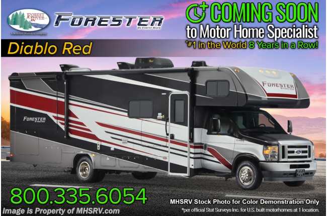 2023 Forest River Forester 3011DS W/ Power Theater Seats, Solar, Ext. TV, Auto Leveling, Swivel Seats &amp; More