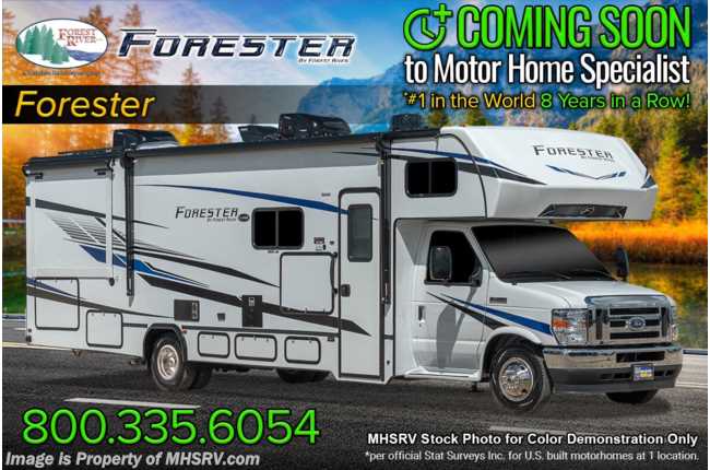 2023 Forest River Forester 3011DS W/ Power Theater Seating, 2 A/Cs, Swivel Driver &amp; Pass Seat, Solar &amp; More