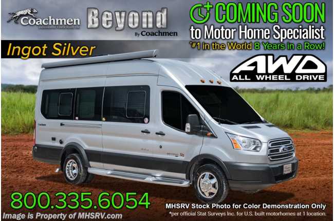 2022 Coachmen Beyond 22D AWD All-Wheel Drive (AWD) EcoBoost® RV W/ Tank Heaters, Cozy Wrap, Lithium Batteries, Upgraded A/C, Bike Rack &amp; More