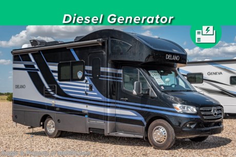 3-17 &lt;a href=&quot;http://www.mhsrv.com/thor-motor-coach/&quot;&gt;&lt;img src=&quot;http://www.mhsrv.com/images/sold-thor.jpg&quot; width=&quot;383&quot; height=&quot;141&quot; border=&quot;0&quot;&gt;&lt;/a&gt;  MSRP $215,769. New 2023 Thor Motor Coach Delano Mercedes Diesel Sprinter Model 24TT. This Luxury RV measures approximately 24 feet 9 inches in length and rides on the premier Mercedes Benz Sprinter chassis equipped with an Active Braking Assist system, Attention Assist, Active Lane Assist, a Wet Wiper System and Distance Regulator Distronic Plus. You will also find a tank-less water heater, generator and the ultra-high-line cabinetry from TMC that set this coach apart from the competition! Optional equipment includes the beautiful full-body paint exterior, auto leveling jacks, diesel generator, upgraded A/C and single child safety tether. The all new Delano Sprinter also features a 5,000 lb. hitch, fiberglass front cap with skylight, an armless power patio awning with integrated LED lighting, frameless windows, a multimedia dash radio with Bluetooth and navigation, remote exterior mirrors, back up system, swivel captain’s chairs, full extension metal ball-bearing drawer guides, Rapid Camp+, holding tanks with heat pads and much more. For additional details on this unit and our entire inventory including brochures, window sticker, videos, photos, reviews &amp; testimonials as well as additional information about Motor Home Specialist and our manufacturers please visit us at MHSRV.com or call 800-335-6054. At Motor Home Specialist, we DO NOT charge any prep or orientation fees like you will find at other dealerships. All sale prices include a 200-point inspection, interior &amp; exterior wash, detail service and a fully automated high-pressure rain booth test and coach wash that is a standout service unlike that of any other in the industry. You will also receive a thorough coach orientation with an MHSRV technician, a night stay in our delivery park featuring landscaped and covered pads with full hook-ups and much more! Read Thousands upon Thousands of 5-Star Reviews at MHSRV.com and See What They Had to Say About Their Experience at Motor Home Specialist. WHY PAY MORE? WHY SETTLE FOR LESS?