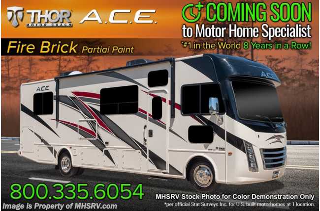 2022 Thor Motor Coach A.C.E. 30.3 Pet Friendly RV W/ Solar Charging System, Safety Tether &amp; More