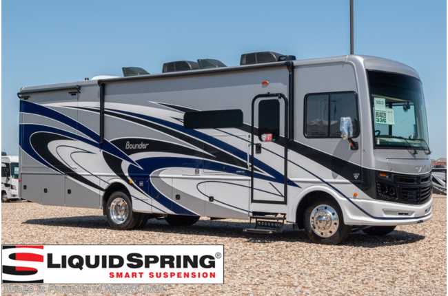 2022 Fleetwood Bounder 33C W/ Combo W/D, Theater Seating Sofa, Oceanfront Collection, Liquid Spring Suspension, Solar &amp; More