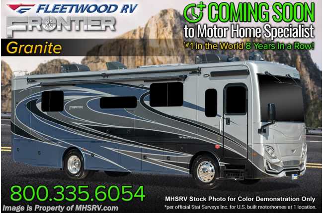 2023 Fleetwood Frontier 34GT W/ Satellite, W/D, Upgraded A/C, Oceanfront Collection, Central Vacuum &amp; Much More
