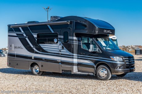 4-8  &lt;a href=&quot;http://www.mhsrv.com/thor-motor-coach/&quot;&gt;&lt;img src=&quot;http://www.mhsrv.com/images/sold-thor.jpg&quot; width=&quot;383&quot; height=&quot;141&quot; border=&quot;0&quot;&gt;&lt;/a&gt;   MSRP $194,851. New 2022 Thor Motor Coach Delano SV 24TT Mercedes Diesel Sprinter. This Luxury RV measures approximately 24 feet 9 inches in length with a tank-less water heater, a generator and the ultra-high-line cabinetry from TMC that set this coach apart from the competition! Optional equipment includes the beautiful full-body paint exterior, single child safety tether &amp; auto leveling jacks w/ touch pad controls. The Delano Sprinter also features a fiberglass front cap with skylight, an armless power patio awning with integrated LED lighting, frameless windows, remote exterior mirrors, back up system, swivel captain’s chairs, full extension metal ball-bearing drawer guides, Rapid Camp+, holding tanks with heat pads and much more. For more complete details on this unit and our entire inventory including brochures, window sticker, videos, photos, reviews &amp; testimonials as well as additional information about Motor Home Specialist and our manufacturers please visit us at MHSRV.com or call 800-335-6054. All sale prices include a multi-point inspection, interior &amp; exterior wash, detail service and a fully automated high-pressure rain booth test and coach wash that is a standout service unlike that of any other in the industry. You will also receive a thorough coach orientation with an MHSRV technician, a night stay in our delivery park featuring landscaped and covered pads with full hook-ups and much more! Read Thousands upon Thousands of 5-Star Reviews at MHSRV.com and see what they had to say about their experience at Motor Home Specialist. MHSRV.com or 800-335-6054 - Why Pay More? Why Settle for Less?