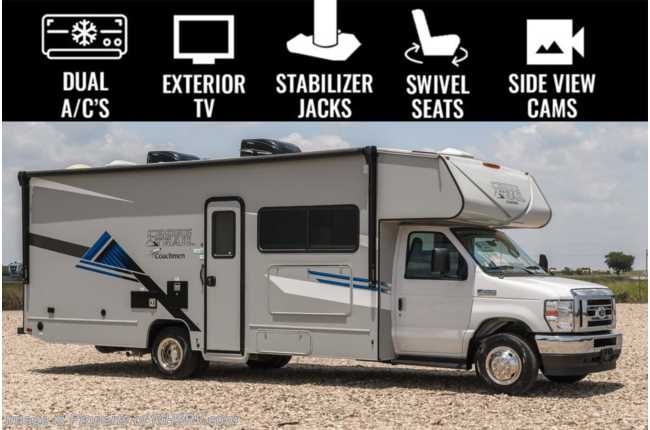 2023 Coachmen Cross Trail XL 26XG W/ Side View Cam, Dual Batt, Stabilizer Jacks, Dual A/C &amp; Much More