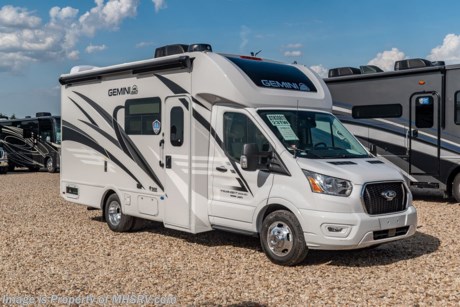 8-24-23 &lt;a href=&quot;http://www.mhsrv.com/thor-motor-coach/&quot;&gt;&lt;img src=&quot;http://www.mhsrv.com/images/sold-thor.jpg&quot; width=&quot;383&quot; height=&quot;141&quot; border=&quot;0&quot;&gt;&lt;/a&gt; MSRP $152,385. All New 2023 Thor Gemini RUV Model 23TW with a slide for sale at Motor Home Specialist; the #1 Volume Selling Motor Home Dealership in the World. You will also be pleased to find a host of standard appointments that include a tankless water heater, one-piece front cap with built in skylight featuring an electric shade, dash applique, swivel passenger chair, euro-style cabinet doors with soft close hidden hinges, holding tanks with heat pads and so much more. For additional details on this unit and our entire inventory including brochures, window sticker, videos, photos, reviews &amp; testimonials as well as additional information about Motor Home Specialist and our manufacturers please visit us at MHSRV.com or call 800-335-6054. At Motor Home Specialist, we DO NOT charge any prep or orientation fees like you will find at other dealerships. All sale prices include a 200-point inspection, interior &amp; exterior wash, detail service and a fully automated high-pressure rain booth test and coach wash that is a standout service unlike that of any other in the industry. You will also receive a thorough coach orientation with an MHSRV technician, a night stay in our delivery park featuring landscaped and covered pads with full hook-ups and much more! Read Thousands upon Thousands of 5-Star Reviews at MHSRV.com and See What They Had to Say About Their Experience at Motor Home Specialist. WHY PAY MORE? WHY SETTLE FOR LESS?