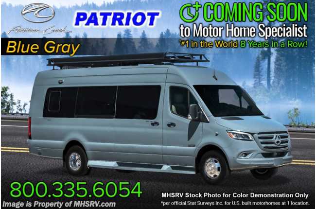 2023 American Coach Patriot MD4 Sprinter W/ RWD, Alum Wheels, Seat Heat &amp; Massage &amp; More