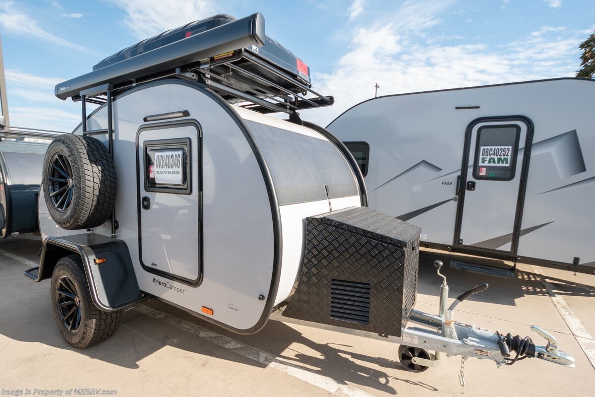 2022 Hero Camper Ranger SKYBOX Teardrop Travel Trailer W/ Skybox, A/C, Ext. Kitchen and Much More!