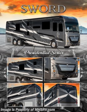 &lt;a href=&quot;http://www.mhsrv.com/other-rvs-for-sale/foretravel-rv/&quot;&gt;&lt;img src=&quot;http://www.mhsrv.com/images/sold-foretravel.jpg&quot; width=&quot;383&quot; height=&quot;141&quot; border=&quot;0&quot;&gt;&lt;/a&gt; M.S.R.P. $1,548,700 - The 2023 Foretravel Realm Presidential Series takes the luxury motor coach market to all new heights and further propels the legacy of Foretravel as well as the Realm FS6 itself. The Foretravel Realm stands alone as the finest motor coach of its kind available on the market today. It rides on Spartan&#39;s Premier K4 chassis offering incomparable ride, handling, and safety. This extraordinary motor coach is the Luxury Villa 2 (LV2) floor plan with the incredible Majesty interior d&#233;cor package and the all-new Imperial II exterior paint scheme that are both exclusive to the Realm Presidential Series. The LV2 is highlighted by a massive power lift living room TV; U-shaped extendable sofa; a stack washer/dryer; a luxurious master bedroom with a Slumber Ease motorized luxury king size mattress and power lift LED TV; and an incredible, residential designed master bath with huge custom tile shower, beautiful sink basins, large pull-out medicine cabinet, private water closet, and large master linen &amp; wardrobe closet. You will also find a true flat floor design throughout the Realm Presidential Series including, not only Foretravel&#39;s premium flat floor slide-out rooms but also the bedroom to master bath transition. The Presidential Series also boasts a 600D Hydronic Heating system. You will find a multi-function digital dash and instrumentation display system, the Premier Steer adjustable driver&#39;s assist system, Navigation with in-dash and additional passenger side monitors, a Coach Monitoring System, tire pressure sensors, beautiful full tile floors and back-splashes, ultra-high-end quartz counter tops throughout, premium brand refrigerator and convection microwave, LED accent lighting throughout, a beautiful curved step entry way, Braun extra heavy duty power entrance steps, a designer entry door with LED accent lighting, 4K QLED TVs where applicable, upgraded cab stereo and sub-woofer, heated and cooled leather pilot and co-pilot seats, recessed and upgraded ceiling features in the galley and bedroom, recessed cook top, Mobile Eye Collision Avoidance System, a &quot;Bird&#39;s Eye View&quot; camera system for the ultimate in coach visibility along with an additional 3-camera coach monitoring system with power rear camera, Eaton Vorad blind spotters, dual integrated power awnings, power entry door awning, exterior entertainment center, (2) electric sliding cargo trays, exterior freezer, full coach and multi-color LED ground effect lighting package, unmistakable full body paint exterior with Armor-Coat sprayed protection below windshield, chrome grill and accent package, (2) 2800 watt inverters, electric floor heat, solar panel package, dishwasher drawer, HD satellite and WiFi Ranger Elite. The Spartan K4 chassis is not only massive in stature but boasts a best-in-class 20,000 lb. Independent Front Suspension, Premier Steer (adjustable steering control system), Torqued-Box Frame, a passive steering rear tag axle for incomparable handling and maneuverability as well as the Spartan Advanced Protection System which includes OnGuard™ Active a collision mitigation system with adaptive cruise control, electronic stability control, and automatic traction control. You will know instantly, once behind the wheel of a Realm, that this chassis is truly a cut above all other luxury motor coach chassis. It is powered by a Cummins 605HP diesel. You will also find additional advanced safety features on a Realm like a fire suppression system for the engine, Tyron Bead-Lock wheel safety bands, and steel construction rather than aluminum found in the competition. You will also enjoy the ultimate in slide-out room fit and finish. These slides are undoubtedly head and shoulders above the competition. They feature pneumatic seals that provide a literal airtight seal completely around the entire slide-out room regardless of slide position for the premium in fit, finish, and function. They also feature a power drop-down flooring system that gives the Realm not only a flat-floor when extended, but a true flat-floor when retracted as well. (No carpet lip, uneven floor surfaces, damaging rollers, poorly sealed rubber gaskets, etc.) The Realm also features a flat floor bedroom to master bath transition. You won&#39;t find that in the competition; Nor will you find a *3-YEAR or 50K MILE SPARTAN NO-COST MAINTENANCE PLAN INCLUDED - (A Realm Exclusive) and a *2-YEAR or 24K MILE LIMITED WARRANTY. For more details contact Motor Home Specialist today. REALM, by definition, is a royal kingdom; a domain within which anything may occur, prevail or dominate. The Realm of Dreams is here and available at Motor Home Specialist, the #1 Volume Selling Motor Home Dealership in the World. Visit MHSRV.com or call 800-335-6054 for complete details, photos, videos, brochures, and more. The Foretravel Realm Presidential Series FS6... Your Kingdom Awaits.