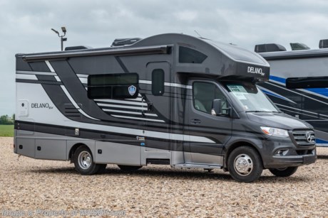 5-5-22  &lt;a href=&quot;http://www.mhsrv.com/thor-motor-coach/&quot;&gt;&lt;img src=&quot;http://www.mhsrv.com/images/sold-thor.jpg&quot; width=&quot;383&quot; height=&quot;141&quot; border=&quot;0&quot;&gt;&lt;/a&gt;  MSRP $195,061. New 2022 Thor Motor Coach Delano Mercedes Diesel Sprinter Model 24FB. This Luxury RV measures approximately 25 feet 8 inches in length and rides on the premier Mercedes Benz Sprinter chassis equipped with an Active Braking Assist system, Attention Assist, Active Lane Assist, a Wet Wiper System and Distance Regulator Distronic Plus. You will also find a tank-less water heater, an Onan generator and the ultra-high-line cabinetry from TMC that set this coach apart from the competition! Optional equipment includes the beautiful full-body paint exterior, auto leveling jacks w/ touchpad controls, and single child safety tether. The all new Delano Sprinter also features a 5,000 lb. hitch, fiberglass front cap with skylight, an armless power patio awning with integrated LED lighting, frameless windows, a multimedia dash radio with Bluetooth and navigation, remote exterior mirrors, back up system, swivel captain’s chairs, full extension metal ball-bearing drawer guides, Rapid Camp+, holding tanks with heat pads and much more. For more complete details on this unit and our entire inventory including brochures, window sticker, videos, photos, reviews &amp; testimonials as well as additional information about Motor Home Specialist and our manufacturers please visit us at MHSRV.com or call 800-335-6054. At Motor Home Specialist, we DO NOT charge any prep or orientation fees like you will find at other dealerships. All sale prices include a 200-point inspection, interior &amp; exterior wash, detail service and a fully automated high-pressure rain booth test and coach wash that is a standout service unlike that of any other in the industry. You will also receive a thorough coach orientation with an MHSRV technician, an RV Starter&#39;s kit, a night stay in our delivery park featuring landscaped and covered pads with full hook-ups and much more! Read Thousands upon Thousands of 5-Star Reviews at MHSRV.com and See What They Had to Say About Their Experience at Motor Home Specialist. WHY PAY MORE? WHY SETTLE FOR LESS?
