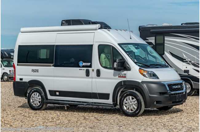 2022 Thor Motor Coach Rize 18M W/ Solar, Dual House Batteries, Alum Rims &amp; Bike Rack