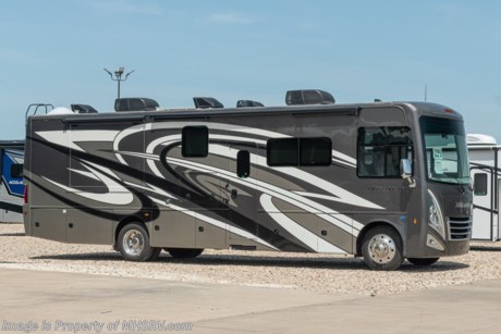 9-15-2023 &lt;a href=&quot;http://www.mhsrv.com/thor-motor-coach/&quot;&gt;&lt;img src=&quot;http://www.mhsrv.com/images/sold-thor.jpg&quot; width=&quot;383&quot; height=&quot;141&quot; border=&quot;0&quot;&gt;&lt;/a&gt;MSRP $261,091. The New 2023 Thor Motor Coach Miramar 34.7 Bath &amp; 1/2 class A gas motor home measures approximately 36 feet in length featuring full wall slide &amp; bedroom slide with king size Tilt-A-View™ bed, high polished aluminum wheels and automatic leveling system with touch pad controls. This amazing RV also features the updated Ford chassis, automatic headlights, steering wheel with tilt/telescoping steering column and hill start assist. This beautiful RV features the optional leatherette theater seats with footrests and frameless dual pane windows. The Thor Motor Coach Miramar also features one of the most impressive lists of standard equipment in the RV industry including a power patio awning with LED lights, solar charging system with power controller, 84” interior heights, convection microwave, frameless windows, residential refrigerator, Winegard&#174; ConnecT™ WiFi Extender, Onan generator, bedroom TV, 1800-watt inverter, touchscreen dash radio with Bluetooth&#174; &amp; Sirius/XM&#174; Radio, electric entrance steps, tankless water heater and much more. For additional details on this unit and our entire inventory including brochures, window sticker, videos, photos, reviews &amp; testimonials as well as additional information about Motor Home Specialist and our manufacturers please visit us at MHSRV.com or call 800-335-6054. At Motor Home Specialist, we DO NOT charge any prep or orientation fees like you will find at other dealerships. All sale prices include a multi-point inspection, interior &amp; exterior wash, detail service and a fully automated high-pressure rain booth test and coach wash that is a standout service unlike that of any other in the industry. You will also receive a thorough coach orientation with an MHSRV technician, a night stay in our delivery park featuring landscaped and covered pads with full hook-ups and much more! Read Thousands upon Thousands of 5-Star Reviews at MHSRV.com and see what they had to say about their experience at Motor Home Specialist. MHSRV.com or 800-335-6054 - Why Pay More? Why Settle for Less?
