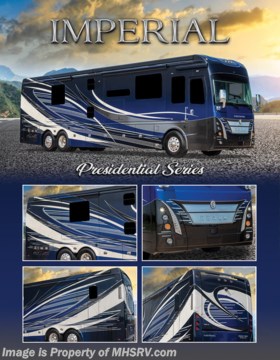 &lt;a href=&quot;http://www.mhsrv.com/other-rvs-for-sale/foretravel-rv/&quot;&gt;&lt;img src=&quot;http://www.mhsrv.com/images/sold-foretravel.jpg&quot; width=&quot;383&quot; height=&quot;141&quot; border=&quot;0&quot;&gt;&lt;/a&gt; M.S.R.P. $1,561,570 - The 2023 Foretravel Realm Presidential Series takes the luxury motor coach market to all new heights and further propels the legacy of Foretravel as well as the Realm FS6 itself. The Foretravel Realm stands alone as the finest motor coach of its kind available on the market today. It rides on Spartan&#39;s Premier K4 chassis offering incomparable ride, handling, and safety. This extraordinary motor coach is the Luxury Villa 2 (LV2) floor plan with the incredible Majesty interior d&#233;cor package and the opulent Imperial exterior paint scheme that are both exclusive to the Realm Presidential Series. The LV2 is highlighted by a massive power lift living room TV; U-shaped extendable sofa; a stack washer/dryer; a luxurious master bedroom with a Slumber Ease motorized luxury king size mattress and power lift LED TV; and an incredible, residential designed master bath with huge custom tile shower, beautiful sink basins, large pull-out medicine cabinet, private water closet, and large master linen &amp; wardrobe closet.  You will also find a true flat floor design throughout the Realm Presidential Series including, not only Foretravel&#39;s premium flat floor slide-out rooms but also the bedroom to master bath transition. The Presidential Series also boasts a 600D Hydronic Heating system. You will find a multi-function digital dash and instrumentation display system, the Premier Steer adjustable driver&#39;s assist system, Navigation with in-dash and additional passenger side monitors, a Coach Monitoring System, tire pressure sensors, beautiful full tile floors and back-splashes, ultra-high-end quartz counter tops throughout, premium brand refrigerator and convection microwave, LED accent lighting throughout, a beautiful curved step entry way, Braun extra heavy duty power entrance steps, a designer entry door with LED accent lighting, 4K QLED TVs where applicable, upgraded cab stereo and sub-woofer, heated and cooled leather pilot and co-pilot seats, recessed and upgraded ceiling features in the galley and bedroom, recessed cook top, Mobile Eye Collision Avoidance System, a &quot;Bird&#39;s Eye View&quot; camera system for the ultimate in coach visibility along with an additional 3-camera coach monitoring system with power rear camera, Eaton Vorad blind spotters, dual integrated power awnings, power entry door awning, exterior entertainment center, (2) electric sliding cargo trays, exterior freezer, full coach and multi-color LED ground effect lighting package, unmistakable full body paint exterior with Armor-Coat sprayed protection below windshield, chrome grill and accent package, (2) 2800 watt inverters, electric floor heat, solar panel package, dishwasher drawer, HD satellite and WiFi Ranger Elite. The Spartan K4 chassis is not only massive in stature but boasts a best-in-class 20,000 lb. Independent Front Suspension, Premier Steer (adjustable steering control system), Torqued-Box Frame, a passive steering rear tag axle for incomparable handling and maneuverability as well as the Spartan Advanced Protection System which includes OnGuard™ Active a collision mitigation system with adaptive cruise control, electronic stability control, and automatic traction control. You will know instantly, once behind the wheel of a Realm, that this chassis is truly a cut above all other luxury motor coach chassis. It is powered by a Cummins 605HP diesel. You will also find additional advanced safety features on a Realm like a fire suppression system for the engine, Tyron Bead-Lock wheel safety bands, and steel construction rather than aluminum found in the competition. You will also enjoy the ultimate in slide-out room fit and finish. These slides are undoubtedly head and shoulders above the competition. They feature pneumatic seals that provide a literal airtight seal completely around the entire slide-out room regardless of slide position for the premium in fit, finish, and function. They also feature a power drop-down flooring system that gives the Realm not only a flat-floor when extended, but a true flat-floor when retracted as well. (No carpet lip, uneven floor surfaces, damaging rollers, poorly sealed rubber gaskets, etc.) The Realm also features a flat floor bedroom to master bath transition. You won&#39;t find that in the competition; Nor will you find a *3-YEAR or 50K MILE SPARTAN NO-COST MAINTENANCE PLAN INCLUDED - (A Realm Exclusive) and a *2-YEAR or 24K MILE LIMITED WARRANTY. For more details contact Motor Home Specialist today. REALM, by definition, is a royal kingdom; a domain within which anything may occur, prevail or dominate. The Realm of Dreams is here and available at Motor Home Specialist, the #1 Volume Selling Motor Home Dealership in the World. Visit MHSRV.com or call 800-335-6054 for complete details, photos, videos, brochures, and more. The Foretravel Realm Presidential Series FS6... Your Kingdom Awaits.