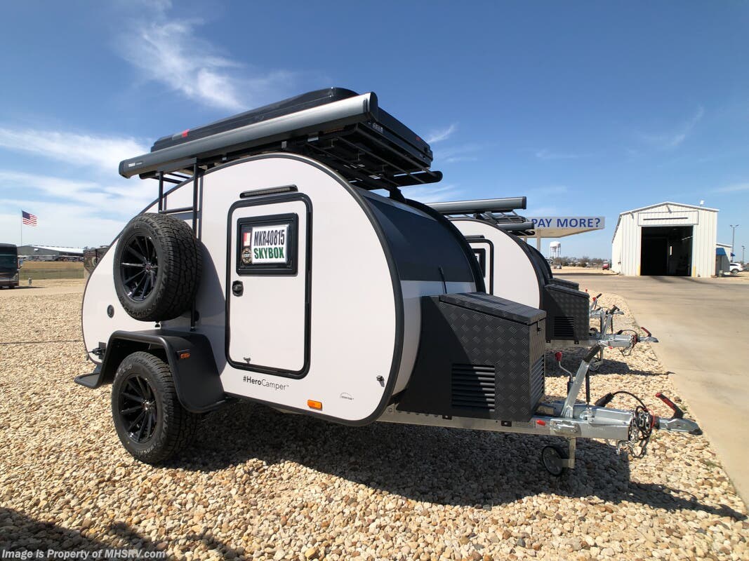 2022 Hero Camper Ranger SKYBOX Teardrop Travel Trailer W/ Skybox, A/C, Ext. Kitchen and More!