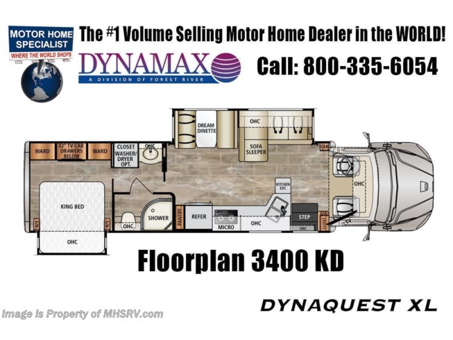 2023 Dynamax Corp Dynaquest XL 3400KD - New Class C For Sale by Motor Home Specialist in Alvarado, Texas