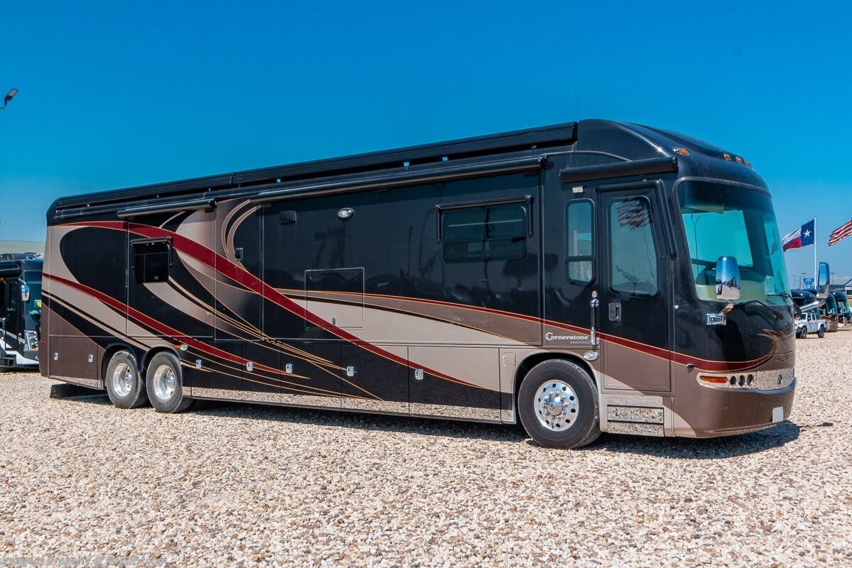 2014 Entegra Coach Cornerstone 45B Bath &amp; 1/2 W/ 3 A/Cs, Diesel Gen, Fireplace, Power Shades, W/D &amp; More