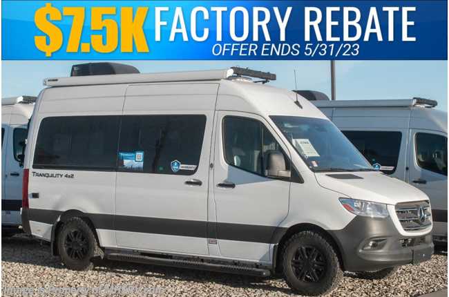 2023 Thor Motor Coach Tranquility 19P Sprinter W/ Lithium Battery, Solar, Off-Road Tires, Swivel Chairs &amp; More