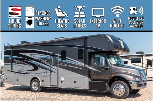 2023 Nexus Wraith 34W Super C W/ Liquid Springs, Theater Seats, Oven, Solar, Stack W/D &amp; More