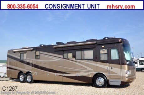 PICKED UP 1-23-12 - *Consignment Unit* Used Monaco RV for Sale - 2007 Monaco Dynasty with 3 slides, model 43 Palace III: Only 21,014 miles! This RV is approximately 43&#39; in length and features a powerful 400 HP Cummins diesel engine with side mounted radiator, Roadmaster raised rail chassis, 2800 inverter, Allison 6-speed automatic trans, 10KW Onan diesel generator on a power slide, AGS, automatic air leveling system, 5-disc DVD player and (2) Flat Screen TVs. For complete details visit Motor Home Specialist at MHSRV .com or 800-335-6054: The #1 Volume Selling Motor Home Dealer in Texas.