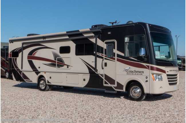 2019 Coachmen Mirada 35OS W/ Dual A/Cs, 3 Cam, 50AMP, King, Theater Seats, Oven, Auto Leveling &amp; More