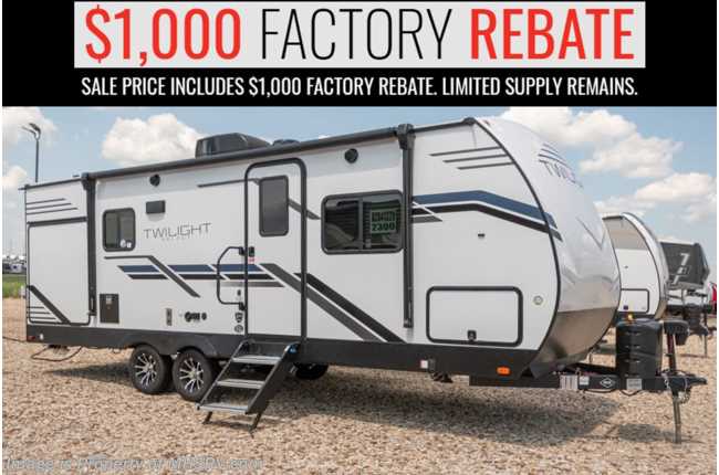 2023 Twilight RV Select TWS 2300 W/ Power Stab Jacks, Theater Dinette, King &amp; More
