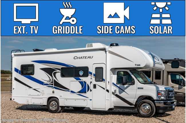 2023 Thor Motor Coach Chateau 26X W/ Oven, Ext. TV, Solar, Ext. Pull Out Griddle, Side Cams &amp; More