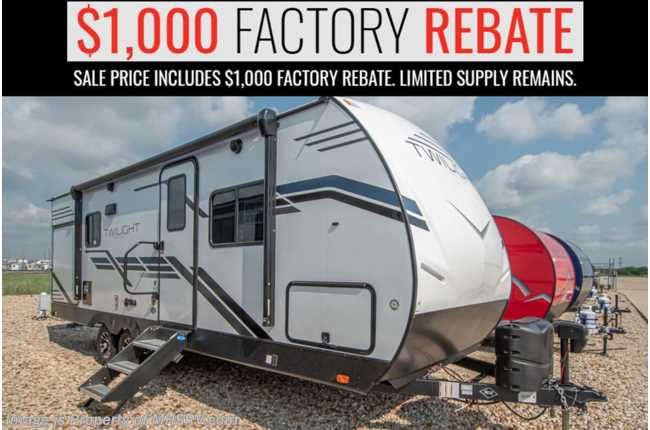 2023 Cruiser RV Twilight Select SEL 2300 W/ 50AMP, Theater Dinette, King &amp; More