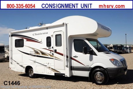 &lt;a href=&quot;http://www.mhsrv.com/thor-motor-coach/&quot;&gt;&lt;img src=&quot;http://www.mhsrv.com/images/sold-thor.jpg&quot; width=&quot;383&quot; height=&quot;141&quot; border=&quot;0&quot; /&gt;&lt;/a&gt; /NC 4/4/13/ **Consignment**Used 2012 Thor Motor Coach Sprinter Diesel Chateau: Model 23S. This RV measures approximately 24ft. in length with only 3776 miles &amp; features a slide-out room, 3.0L Turbo Mercedes diesel engine, 3.6 KW generator, glazed maple wood package, leatherette driver&#39;s and passenger seats, power mirrors, 3.5K lb. hitch, U-shaped dinette that converts to sleeper cab over bunk, patio awning, LCD TV in bedroom, back-up camera and monitor, large LCD TV on electric swivel in cab over, coach radio system, wheel liners, convection microwave, gas/electric water heater, auto transfer switch, heated holding tank pads, second auxiliary battery and leatherette U-shaped dinette. 