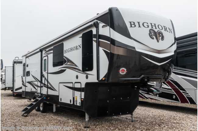 2021 Heartland RV Bighorn BH 3120 RK W/ Dual A/C W/ Heat Pump, Oven, Rims, Auto Leveling, Theater Seats &amp; More