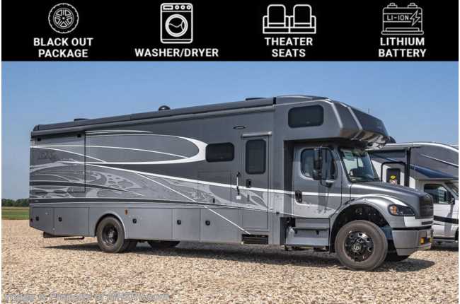 2023 Dynamax Corp DX3 34KD Super C W/ Lithium Batteries, Theater Seats, Black Out Pkg., W/D &amp; More