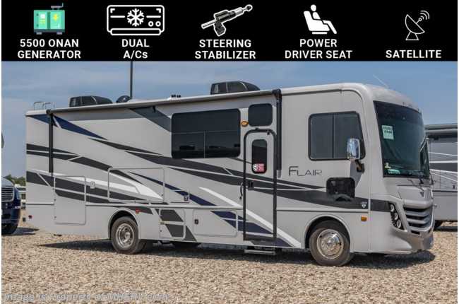 2024 Fleetwood Flair 29M W/ Dual A/Cs, Steering Stabilizer, Facing Dinette, Satellite, Upgraded Gen &amp; More