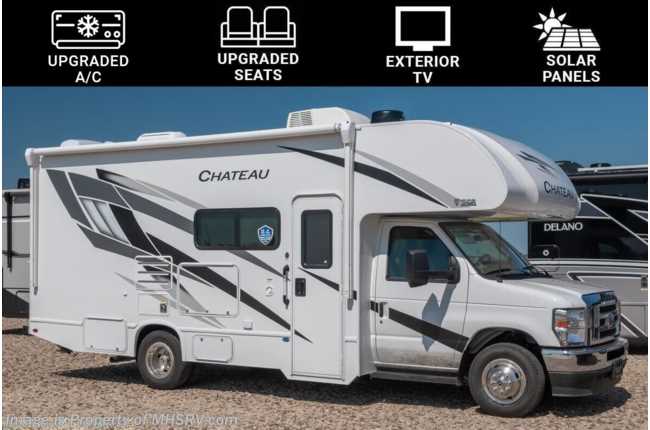 2024 Thor Motor Coach Chateau 24F W/ Upgraded A/C, Ext. TV, Solar Charging System, Holding Tanks &amp; More