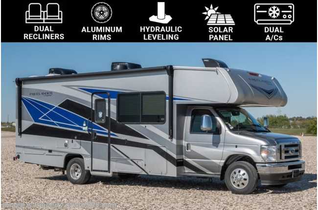 2024 Coachmen Freelander  26DS W/ Escalade Pkg., Dual Recliners, Hydraulic Leveling, Swivel Seats, Dual A/Cs, Solar