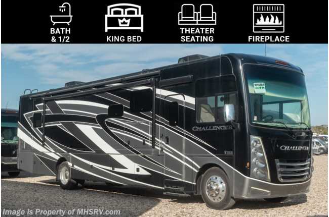 2023 Thor Motor Coach Challenger 37FH Bath &amp; 1/2 RV W/  Leatherette Theater Seats, King, OH Loft &amp; Fireplace