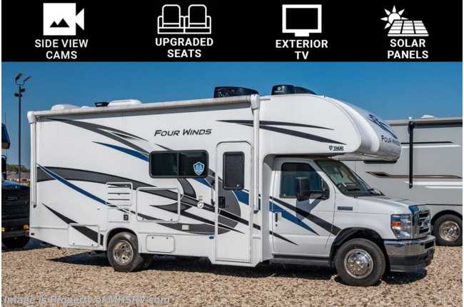 2023 Thor Motor Coach Four Winds 24F W/ Upgraded A/C, Heated Holding Tanks, Solar, Leatherette D/P Chairs &amp; More