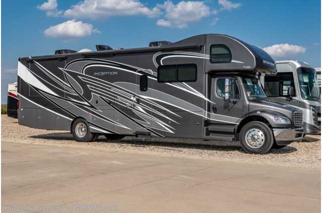 2023 Thor Motor Coach Inception 38BX Super C Bunk Model W/ Dual A/C, Auto Leveling, Diesel Generator, Theater Seats &amp; More