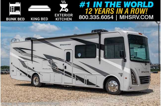 2025 Thor Motor Coach Windsport 34J Bunk Model W/ Dual Pane Windows, King Bed, Ext. Kitchen, Dual A/Cs &amp; More!