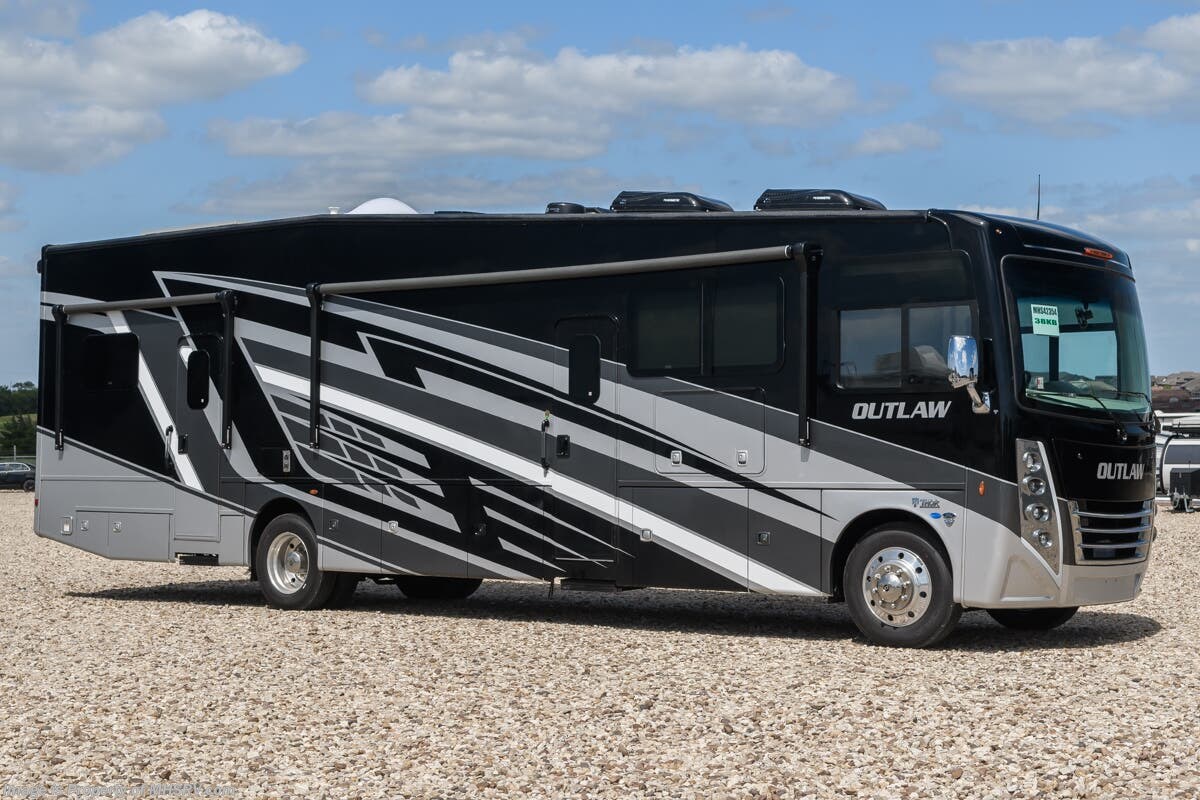 2025 Thor Motor Coach Outlaw Toy Hauler 38KB Toy Hauler RV W/ Solar, King Bed, Auto Leveling &amp; More