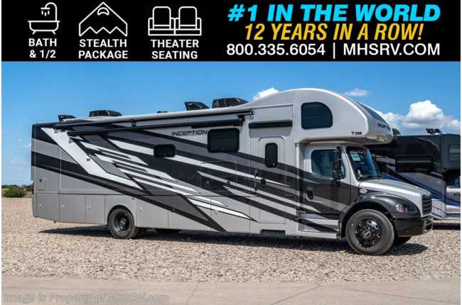 2025 Thor Motor Coach Inception 38DA Super C Bath &amp; 1/2 W/ Stealth Pkg, Theater Seating, King Bed, Solar &amp; More!