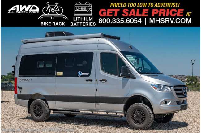 2025 Thor Motor Coach Tranquility 19A AWD Sprinter W/ Bike Rack, Lith Batt, Off Road Tires &amp; Much More
