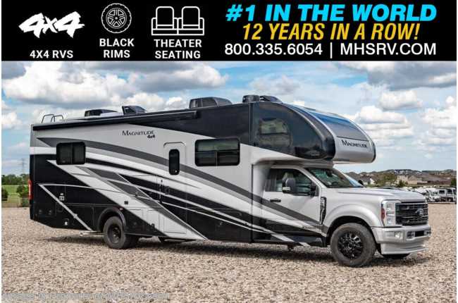 2025 Thor Motor Coach Magnitude LV35 4x4 Super C W/ Ext TV, Solar Panel Plus, Theater Seats, &amp; Black Wheels