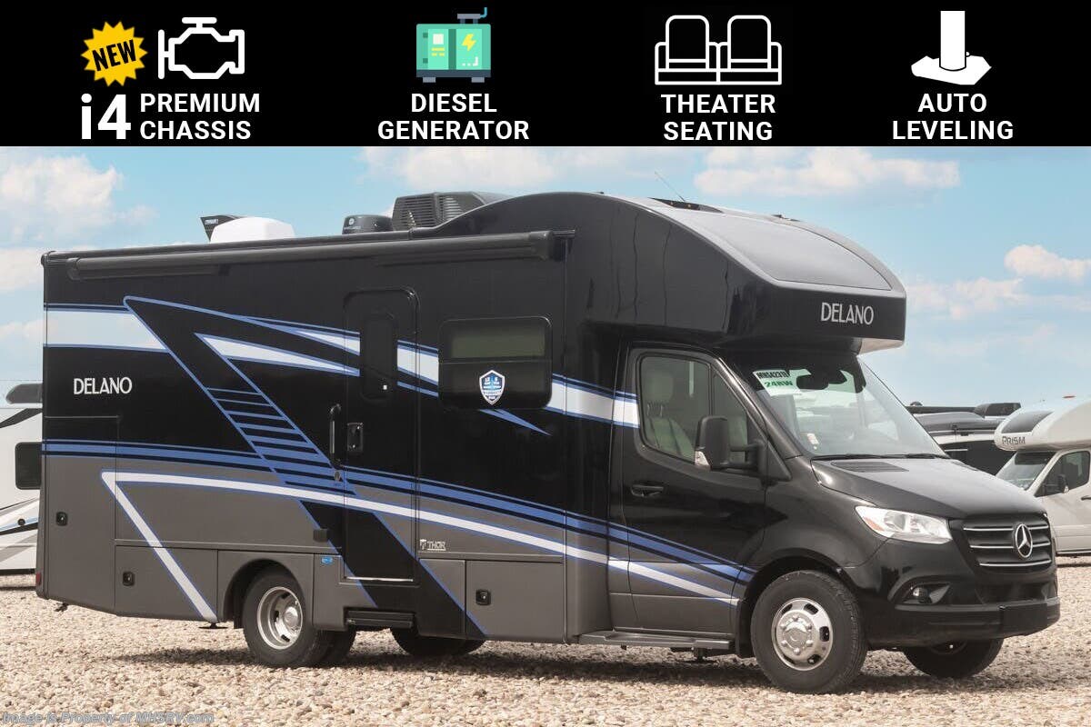 2024 Thor Motor Coach Delano Sprinter 24RW Sprinter Diesel W/ Auto Leveling, Theater Seating, Heated Holding Tanks, Diesel Generator &amp; More