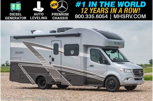 2025 Thor Motor Coach Delano Sprinter 24RW Sprinter Diesel W/ Auto Leveling, Theater Seating, Diesel Gen., 4500 Premium Chassis, Solar,  &amp; More