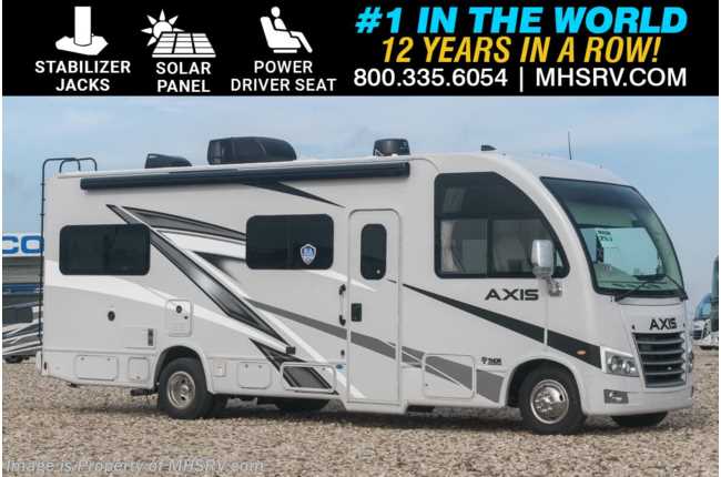2024 Thor Motor Coach Axis 25.7 W/ Electric Stabilizer System, Solar, Power Driver Seat &amp; More