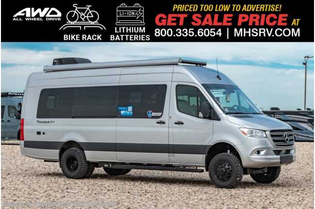 2025 Thor Motor Coach Tranquility 24C AWD Sprinter W/ Bike Rack, Lith Batt, Off Road Tires &amp; Much More
