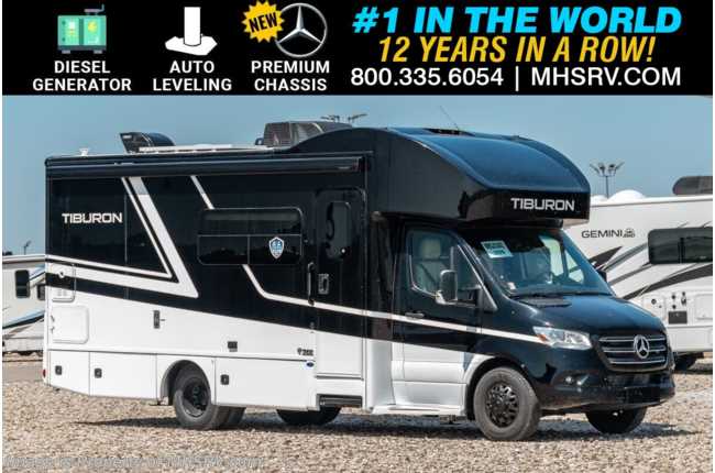 2025 Thor Motor Coach Tiburon 24FB Sprinter Diesel W/ Auto Leveling, Theater Seats, Diesel Gen, 4500 Premium Chassis, Blind Spot Detect &amp; Much More