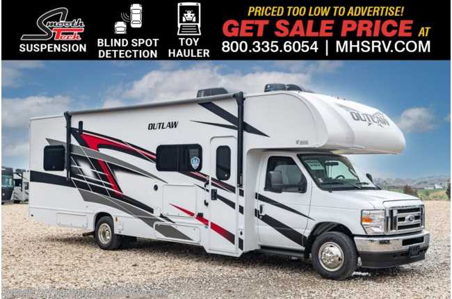 2025 Thor Motor Coach Outlaw Toy Hauler 29T Toy Hauler W/ SmoothTECH Suspension, Child Safety Net, Blind Spot Detect &amp; Much More